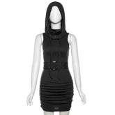 Vestido gótico cibernético de Techwear